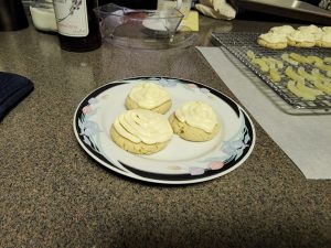 Cream Cheese Cookies With Lemon Icing