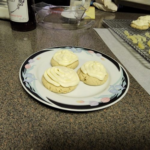 Cream Cheese Cookies With Lemon Icing